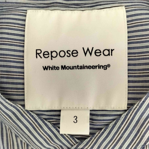 ホワイトマウンテニアリング WHITE MOUNTAINEERING RW BAND COLLAR STRIPE SHIRT メンズ  3